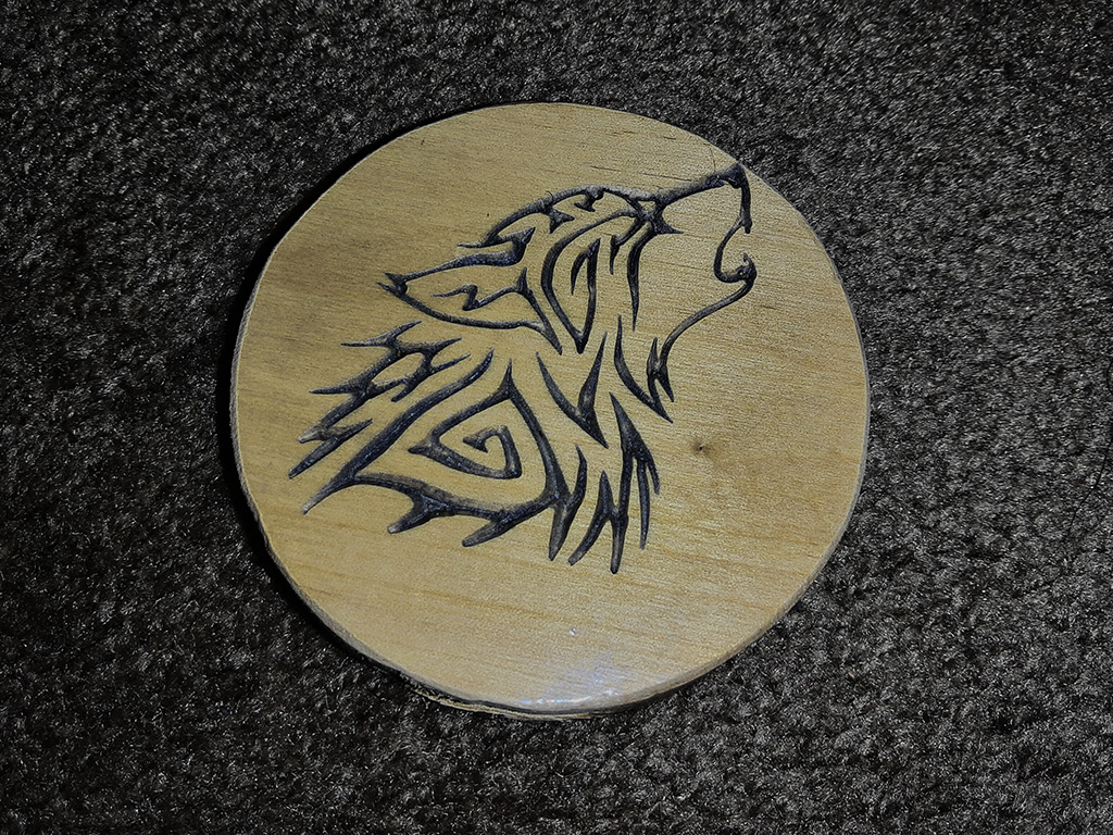 Wolf Engraving